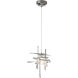 Tura 1 Light 16.4 inch Sterling Mini Pendant Ceiling Light