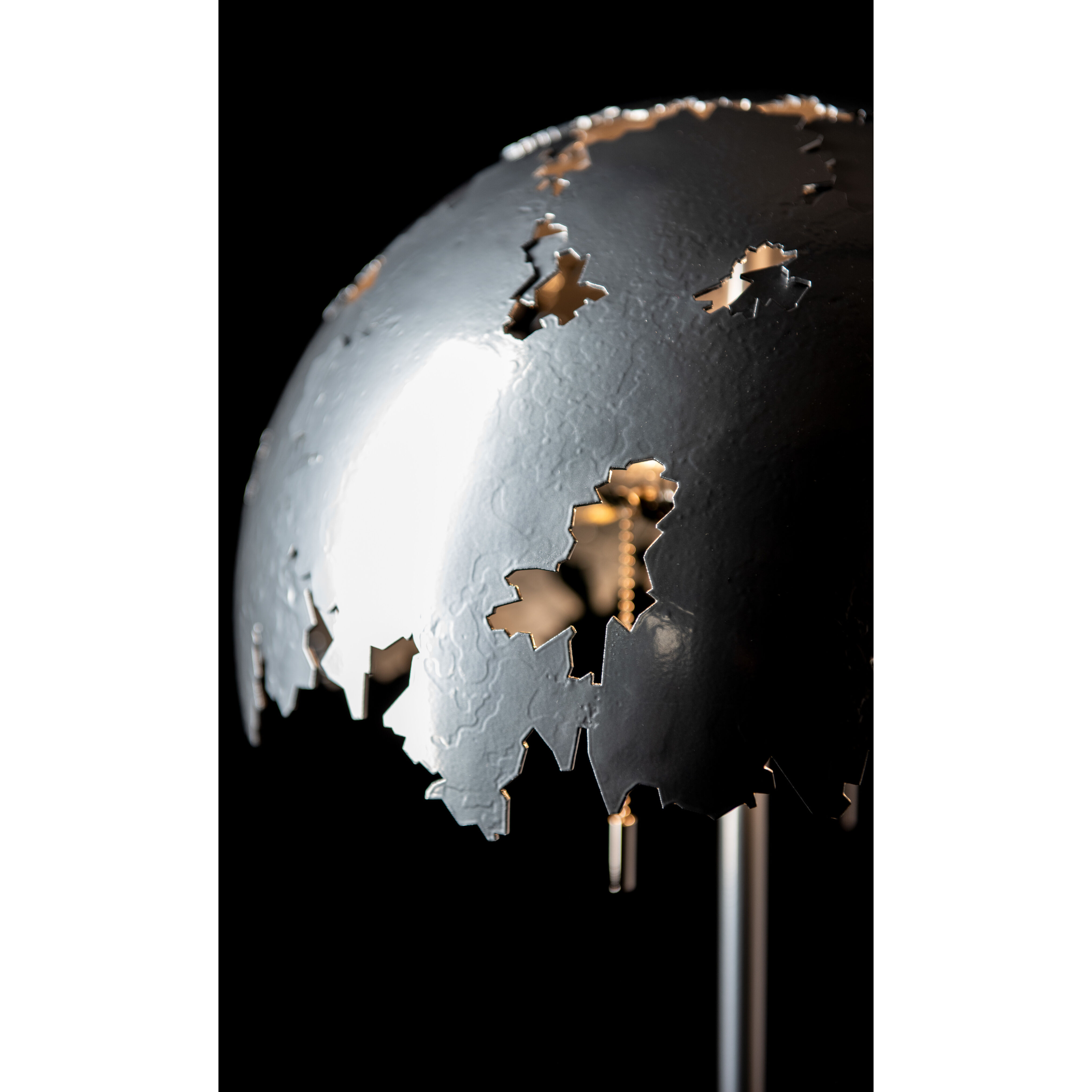 Pangea 23.1 inch 60.00 watt Ink Table Lamp Portable Light in Black Marble, Dome