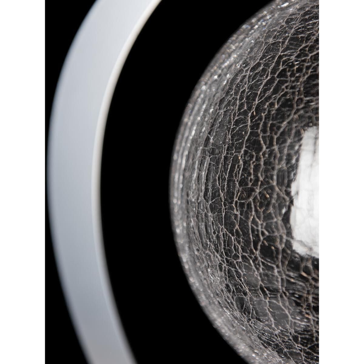 Pression 24.5 inch 4.3 watt Sterling Table Lamp Portable Light in Leather Black, Crackle