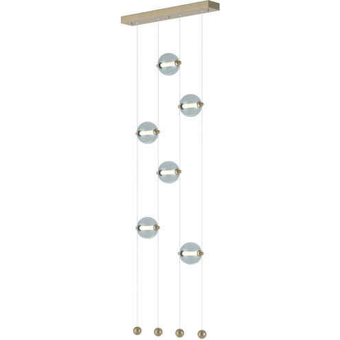 Abacus LED 22.3 inch Soft Gold Ceiling-to-Floor Pendant Ceiling Light in Cool Grey
