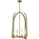 Triomphe 8 Light 26 inch Modern Brass Pendant Ceiling Light