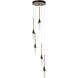 Lilium 5 Light 12.3 inch Bronze Multi-Light Pendant Ceiling Light