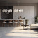 Volterra Linear Pendant Ceiling Light in Soft Gold