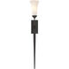 Sweeping Taper 1 Light 4.25 inch Black Sconce Wall Light
