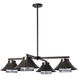 Stowe 4 Light 38.2 inch Coastal Dark Smoke Outdoor Pendant