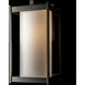 Cela 1 Light 16.3 inch Coastal Oil Rubbed Bronze Outdoor Sconce in Opal, Large