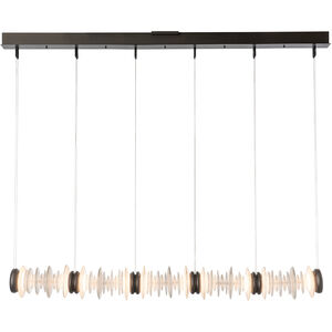 Cairn Linear Pendant Ceiling Light in Modern Brass