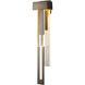 Rainfall LED 30.2 inch Coastal Dark Smoke Outdoor Sconce, Left