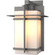Tourou 1 Light 13.9 inch Coastal Burnished Steel Outdoor Sconce, Large