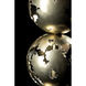 Pangea 32.6 inch 60 watt Modern Brass and Black Table Lamp Portable Light in Modern Brass/Black