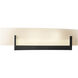 Axis 2 Light 17.3 inch Black ADA Sconce Wall Light in White Art