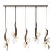 Mika 10 Light 53.6 inch Bronze Pendant Ceiling Light
