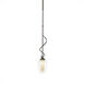 Flora 1 Light 3.9 inch Dark Smoke Mini Pendant Ceiling Light in Seeded with Opal, Down Light