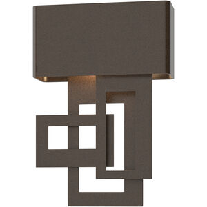 Collage LED 13.8 inch Coastal White Outdoor Sconce, Small