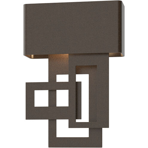 Collage LED 13.8 inch Coastal White Outdoor Sconce, Small