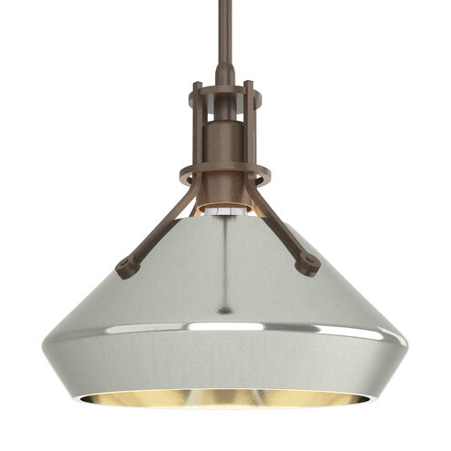 Henry 1 Light 10 inch Ink and Sterling Pendant Ceiling Light