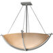 Compass 3 Light 27.4 inch Sterling Semi-Flush Ceiling Light in Sand, Large