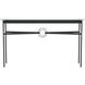 Equus 54 X 14 inch Black and Black Console Table in Leather Black