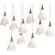 Mobius 10 Light 45.6 inch Bronze Pendant Ceiling Light, Long