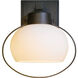 Port 1 Light 10.3 inch Coastal Black Outdoor Sconce, Small - Open Box