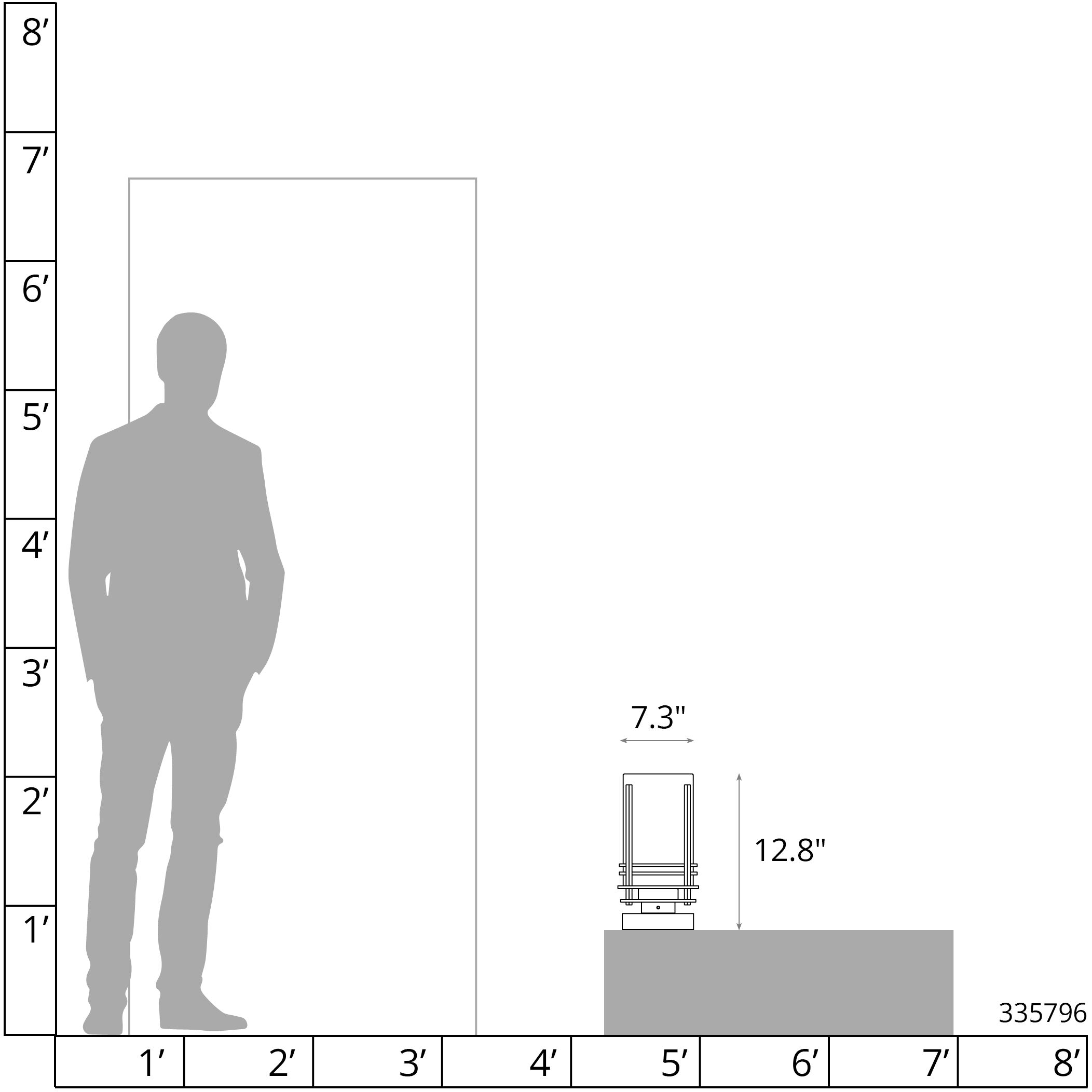 Banded 1 Light 12.8 inch Coastal Black Outdoor Pier Mount