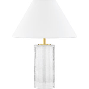 Mandy 16 inch 15.00 watt Aged Brass Table Lamp Portable Light