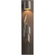 Flux 1 Light 23.4 inch Coastal Dark Smoke Outdoor Sconce