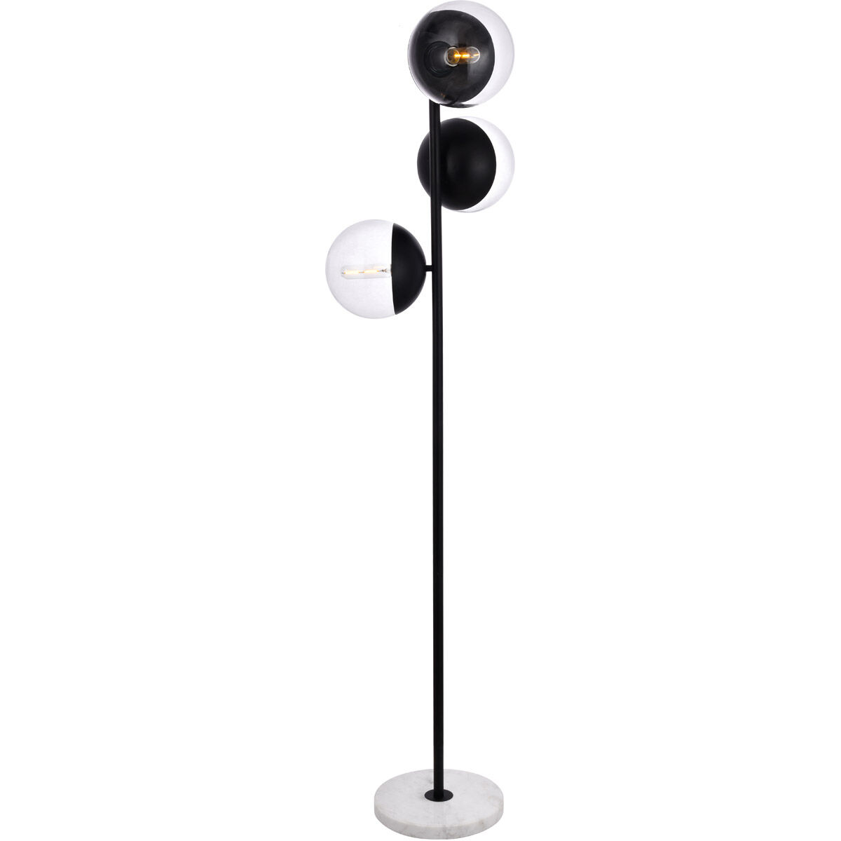 Eclipse 65.5 inch 40 watt Black Floor Lamp Portable Light