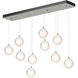Fritz 10 Light 44.5 inch Sterling Pendant Ceiling Light, Long