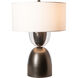 Union 27.8 inch 100.00 watt White and Soft Gold Table Lamp Portable Light