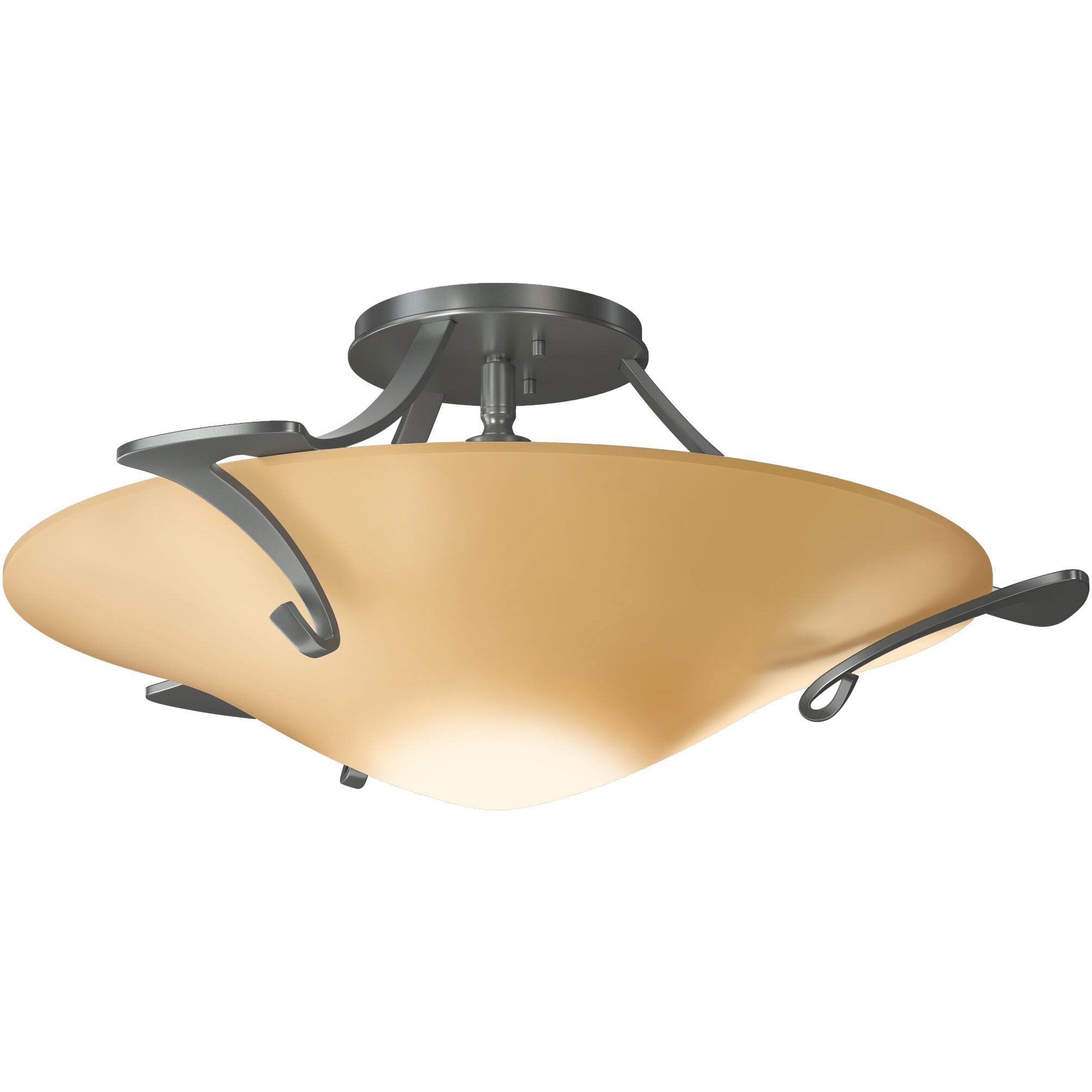 Antasia 1 Light 22.3 inch Vintage Platinum Semi-Flush Ceiling Light in Sand