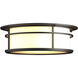 Province 2 Light 14.5 inch Coastal Oil Rubbed Bronze Outdoor Flush Mount