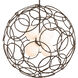 Olympus 6 Light 31 inch Bronze Pendant Ceiling Light
