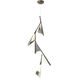 Plume LED 15.1 inch Ink and Sterling Pendant Ceiling Light