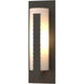 Forged Vertical Bars 1 Light 23.5 inch Coastal Dark Smoke Outdoor Sconce, Large