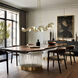 Pangea LED 48.2 inch Modern Brass Linear Pendant Ceiling Light