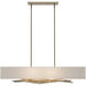 Brindille 4 Light 42 inch Soft Gold Pendant Ceiling Light in Flax