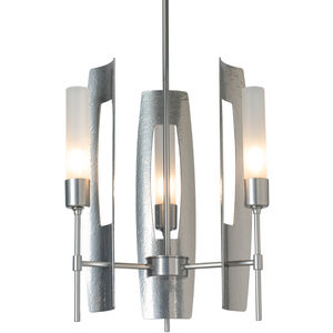 Passage 3 Light 16 inch Dark Smoke Pendant Ceiling Light in Clear