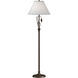 Forged Leaves and Vase 56 inch 150 watt Bronze Floor Lamp Portable Light in Natural Anna