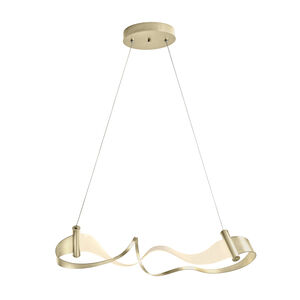Zephyr LED 38.5 inch Modern Brass Pendant Ceiling Light