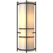 Extended Bars 2 Light 6.75 inch Dark Smoke Sconce Wall Light in White Art