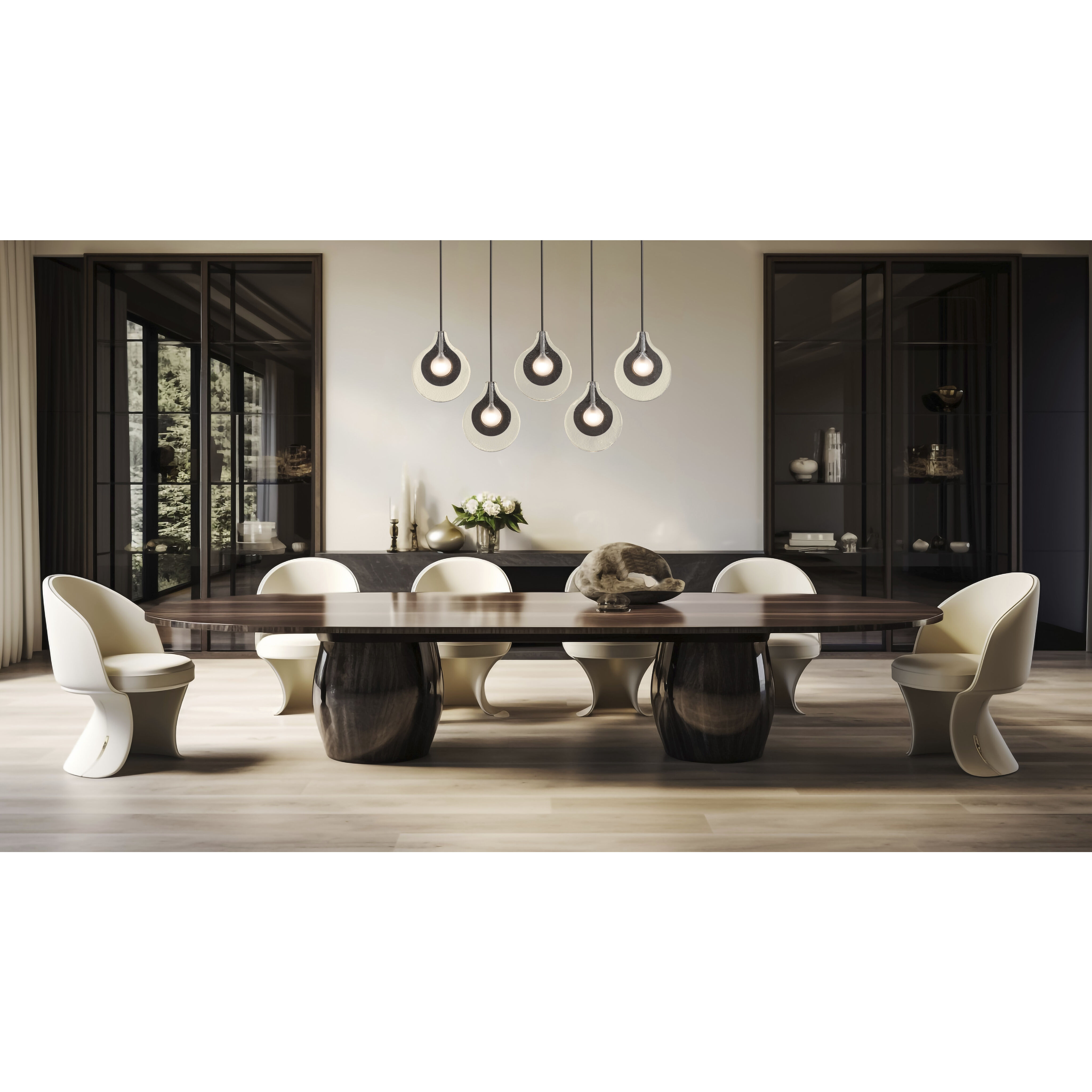 Art & Alchemy Veneto 5 Light 53.4 inch Oil Rubbed Bronze Linear Pendant Ceiling Light