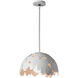 Pangea 1 Light 15.3 inch White Pendant Ceiling Light - Open Box
