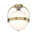 Atlas 1 Light 13.90 inch Semi-Flush Mount