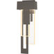 Rainfall LED 18.9 inch Coastal Dark Smoke Outdoor Sconce