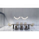 Chrysalis 10 Light 44.7 inch Sterling Pendant Ceiling Light in White Crystal, Long