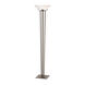 Taper 71 inch 150 watt Bronze Torchiere Portable Light in Opal
