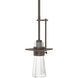 Erlenmeyer 1 Light 4 inch Bronze Mini Pendant Ceiling Light