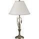 Forged Leaves and Vase 26.4 inch 150 watt Soft Gold Table Lamp Portable Light in Natural Anna
