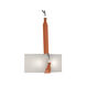 Saratoga 2 Light 16 inch Black and Polished Nickel Sconce Wall Light in Leather Chestnut, Black/Polished Nickel, Flax